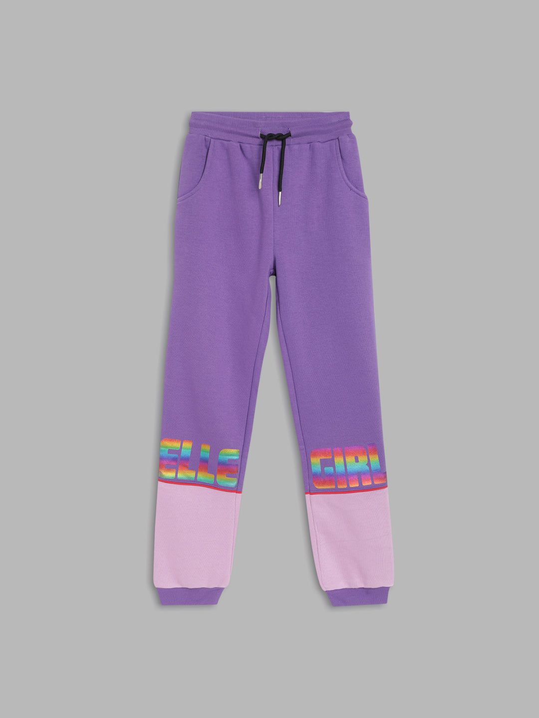 Oleen - Misty Stripe - Trackpants with pastel coloured rainbow print - Molo